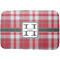 Red & Gray Plaid Dish Drying Mat - Approval