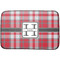 Red & Gray Plaid Dish Drying Mat (Personalized)