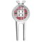 Red & Gray Plaid Golf Divot Tool & Ball Marker (Personalized)