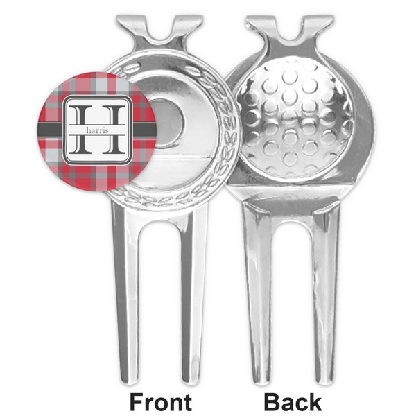 Red & Gray Plaid Divot Tool - Second