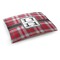 Red & Gray Plaid Dog Bed