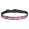 Red & Gray Plaid Dog Collar (Personalized)