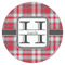 Red & Gray Plaid Drink Topper - Large - Single