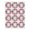 Red & Gray Plaid Drink Topper - Small - Set of 12