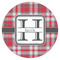 Red & Gray Plaid Drink Topper - XLarge - Single