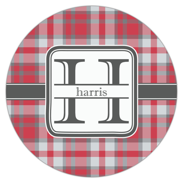 Red & Gray Plaid Drink Topper - XSmall - Single