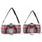 Red & Gray Plaid Duffle Bag Small and Large