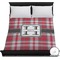 Red & Gray Plaid Duvet Cover (Queen)
