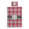 Red & Gray Plaid Duvet Cover Set - Twin XL - Alt Approval