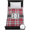 Red & Gray Plaid Duvet Cover (TwinXL)