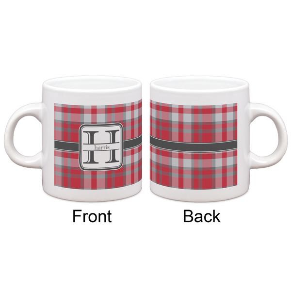Red & Gray Plaid Espresso Cup - Apvl
