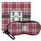 Red & Gray Plaid Eyeglass Case & Cloth (Personalized)