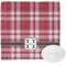 Red & Gray Plaid Washcloth (Personalized)