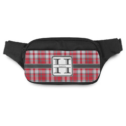 Red & Gray Plaid Fanny Pack (Personalized)