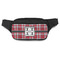 Red & Gray Plaid Fanny Packs - FRONT