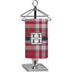 Red & Gray Plaid Finger Tip Towel - Full Print (Personalized)