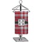 Red & Gray Plaid Finger Tip Towel - Full Print (Personalized)