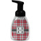 Red & Gray Plaid Foam Soap Bottle - Black (Personalized)