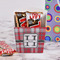 Red & Gray Plaid French Fry Favor Box - w/ Treats View