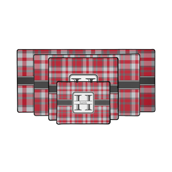 Red & Gray Plaid Gaming Mats - PARENT/MAIN