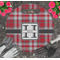 Red & Gray Plaid Gardening Knee Pad / Cushion (In Garden)