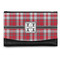 Red & Gray Plaid Genuine Leather Women's Wallet - Small (Personalized)