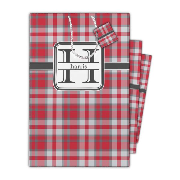 Red & Gray Plaid Gift Bags - Parent/Main