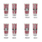 Red & Gray Plaid Glass Shot Glass - 2 oz - Set of 4 - APPROVAL