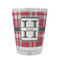 Red & Gray Plaid Glass Shot Glass - Standard - FRONT