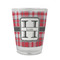 Red & Gray Plaid Glass Shot Glass - 1.5 oz - Set of 4 (Personalized)