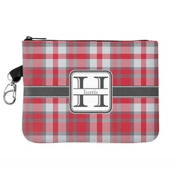 Red & Gray Plaid Zip ID Case (Personalized)