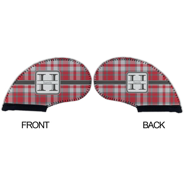 Red & Gray Plaid Golf Club Covers - APPROVAL