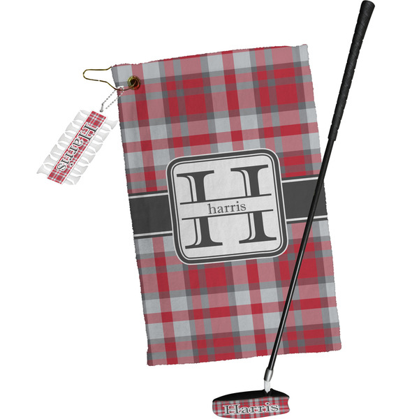 Red & Gray Plaid Golf Gift Kit (Full Print)