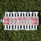 Red & Gray Plaid Golf Tees & Ball Markers Set - Front