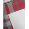 Red & Gray Plaid Golf Towel - Detail