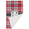 Red & Gray Plaid Golf Towel - Folded (Large)