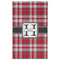 Red & Gray Plaid Golf Towel - Front (Large)