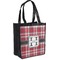 Red & Gray Plaid Grocery Bag (Personalized)