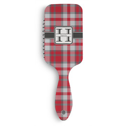 Red & Gray Plaid Hair Brushes (Personalized)