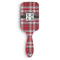 Red & Gray Plaid Hair Brush - Front View