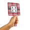 Red & Gray Plaid Hand Mirrors - Alt View