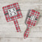 Red & Gray Plaid Hand Mirrors - In Context