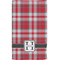 Red & Gray Plaid Hand Towel (Personalized)