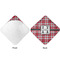 Red & Gray Plaid Hooded Baby Towel- Approval