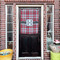 Red & Gray Plaid House Flags - Double Sided - (Over the door) LIFESTYLE