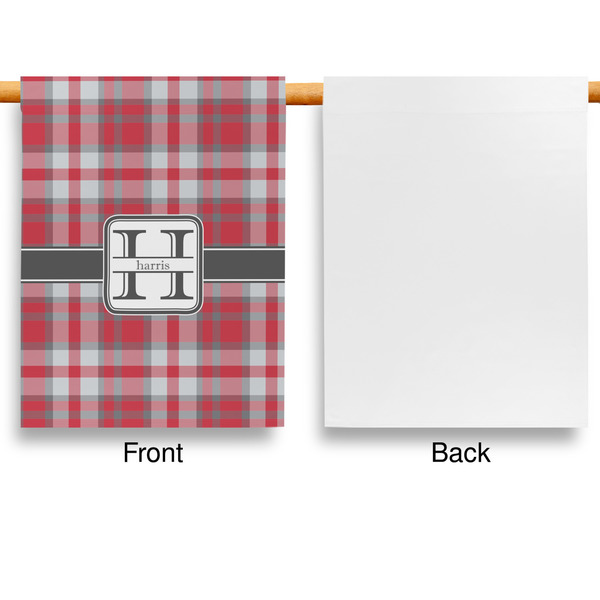 Red & Gray Plaid House Flags - Single Sided - APPROVAL