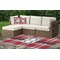 Red & Gray Plaid Outdoor Mat & Cushions