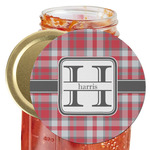 Red & Gray Plaid Jar Opener (Personalized)