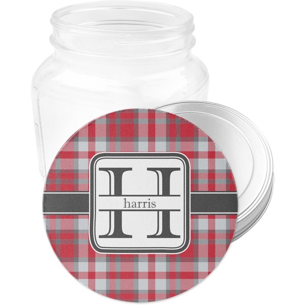 Red & Gray Plaid Jar Opener - Main