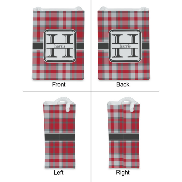 Red & Gray Plaid Jewelry Gift Bag - Gloss - Approval